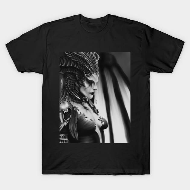 Lilith (Diablo IV) T-Shirt by CherrySketch